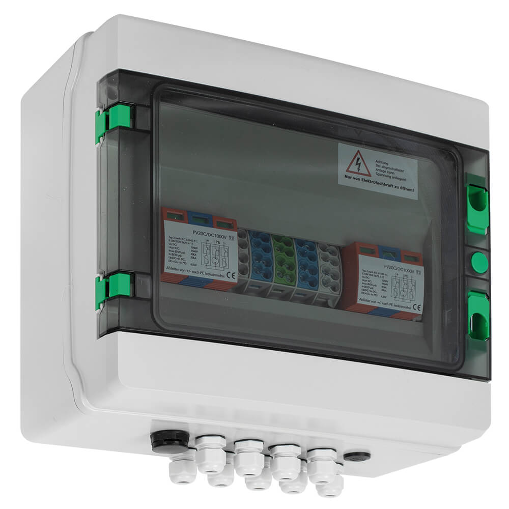 Generatoranschlusskasten, GENBox, anschlussfertig, Kabelverschraubung 16, DIN EN 62305-3
