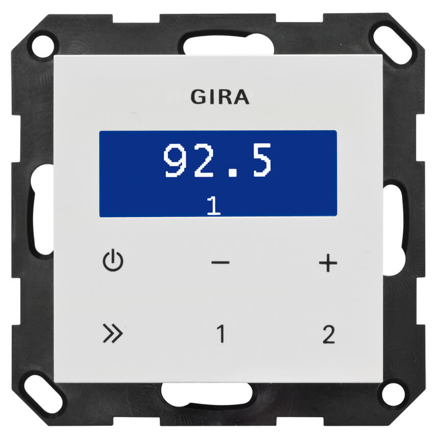 GIRA® - Kombi-Unterputz-Radio, RDS, SYSTEM 55, reinweiß glänzend