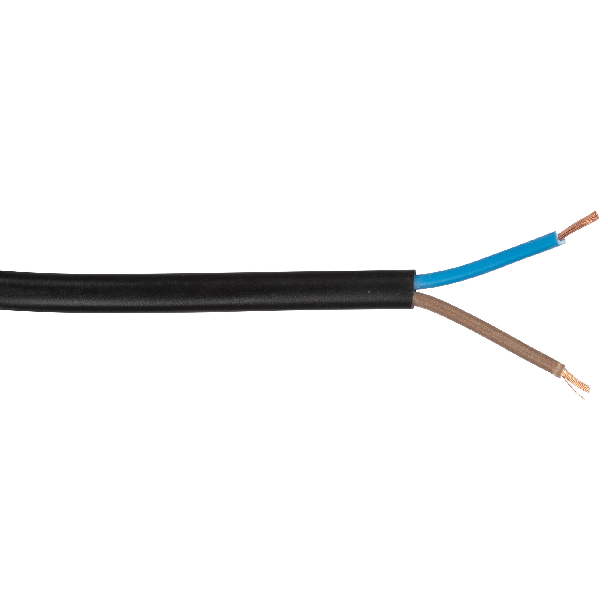 Flachkabel H03 VVH-2F, 2 x 0,75², schwarz