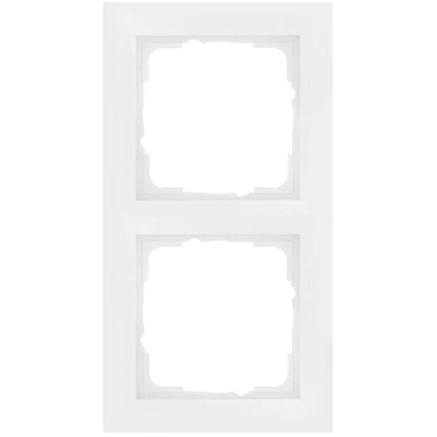 GIRA® -  2-fach Abdeckrahmen, System 55, E2, reinweiß-021229