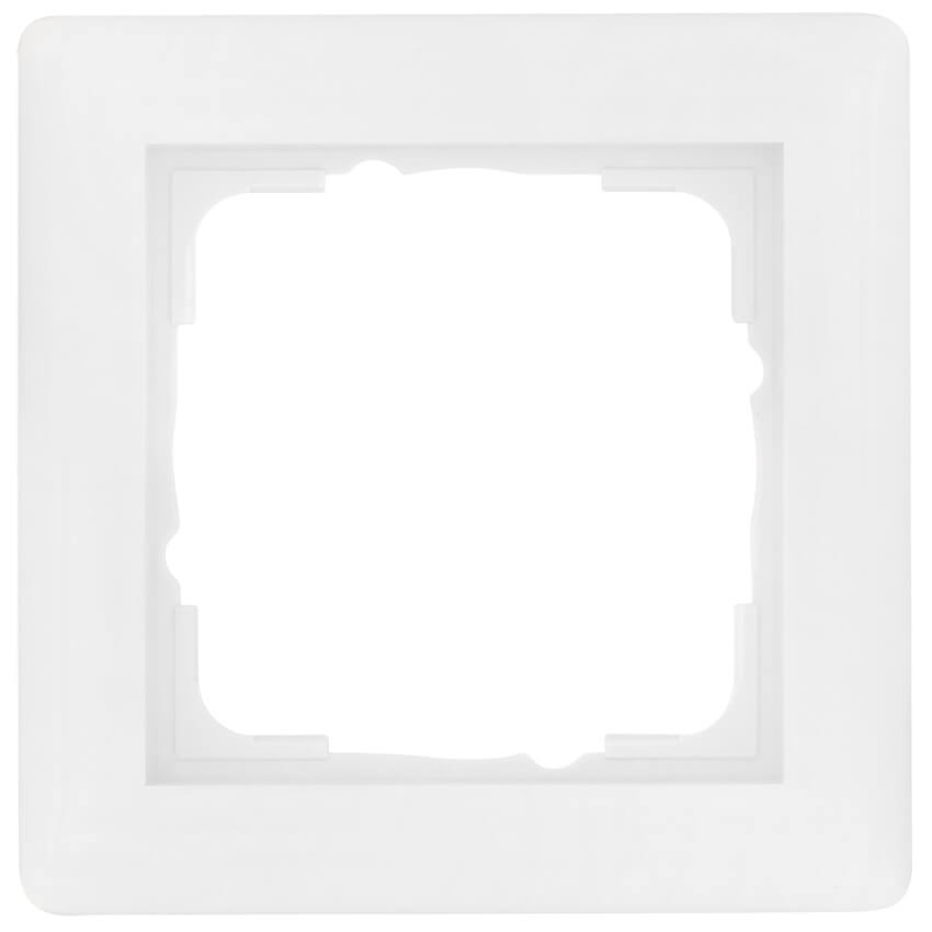 GIRA® - 1-fach Abdeckrahmen, SYSTEM 55, reinweiß glänzend-021103