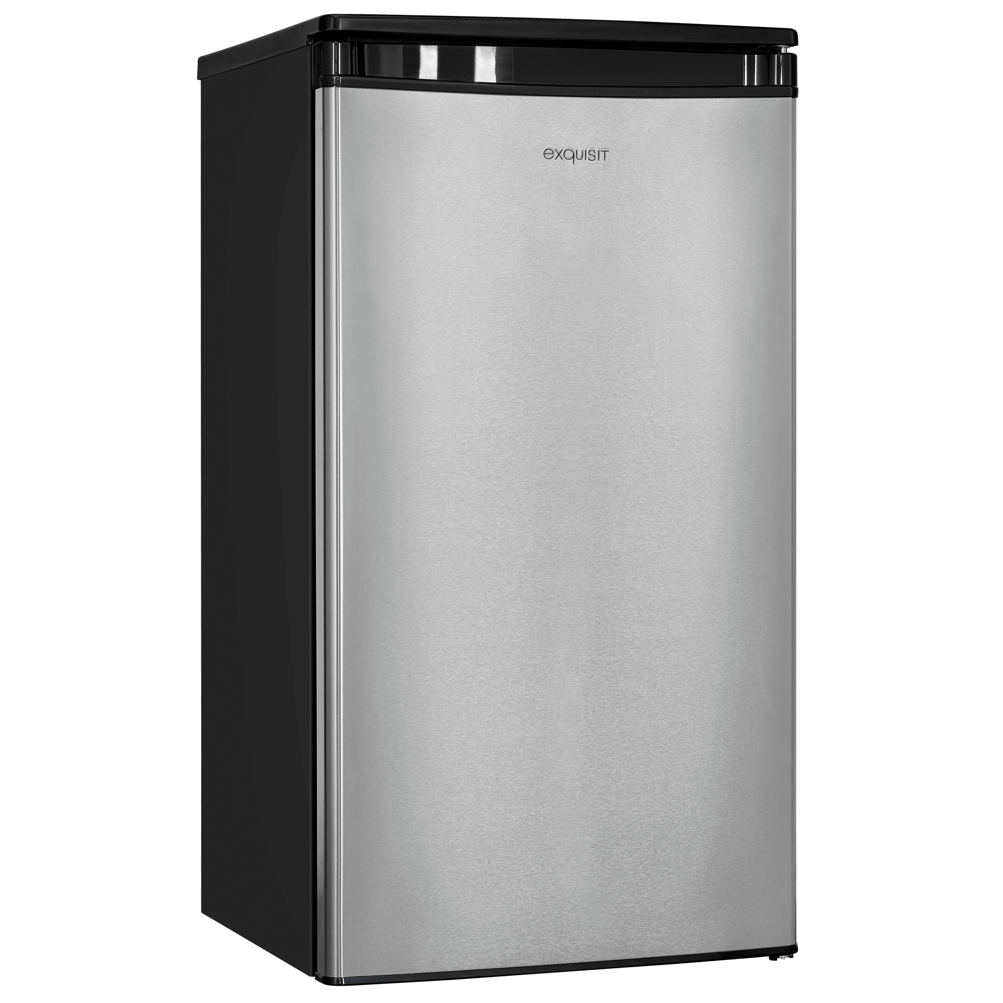 Vollraumkühlschrank, 75 Liter, H 843, inoxlook/schwarz