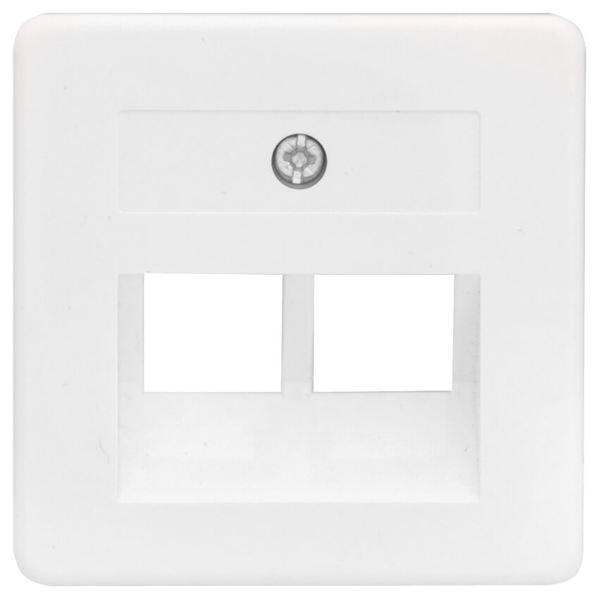 KLEIN®-SI -  Zentralplatte UAE 2-fach, 50x50mm, reinweiß