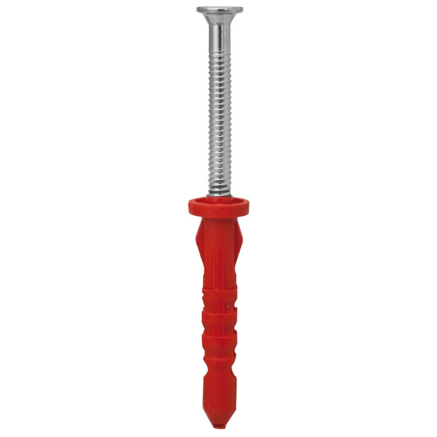 Don Quichotte® - Nageldübel, TOTAL-FIXX, Nylon mit Stahlnagelschraube-6 x 40 mm, 200 Stück