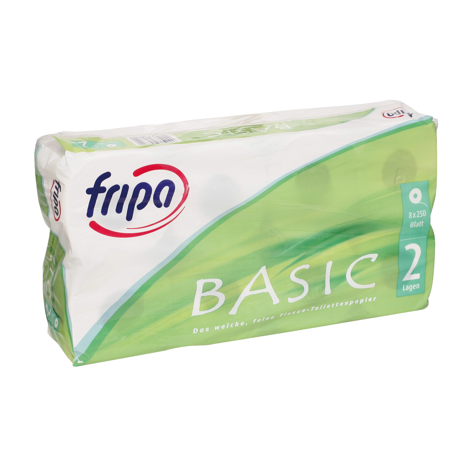 Toilettenpapier 2-lagig, 250 Blatt/Rolle, VE 8 Rollen