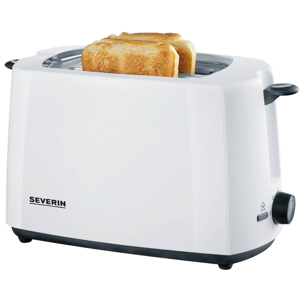 Toaster AT 2286, 700W, für 2 Brotscheiben, weiß/schwarz