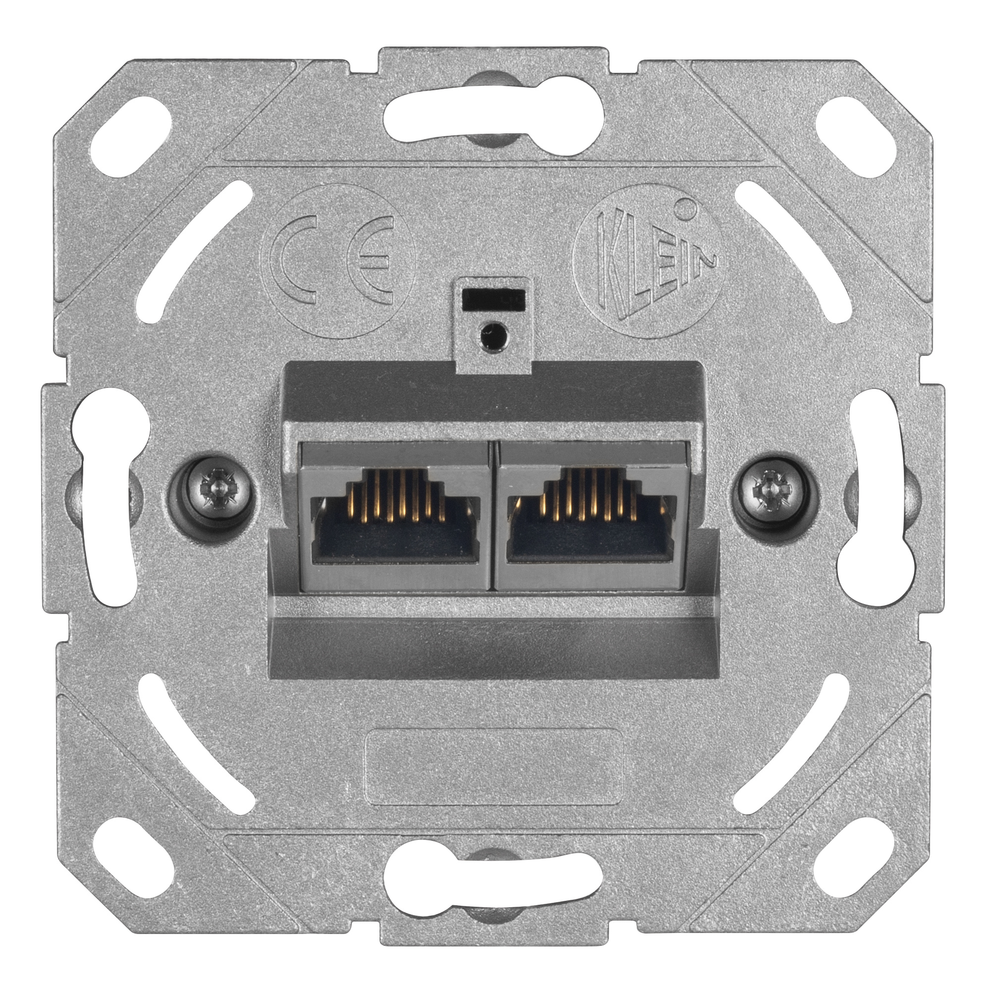 BUSCH-JAEGER - Anschlussdose bis 250 MHz, UP-UAE-CAT 6, für Datenübertragung - UAE 8/8, 2 x 8-polig