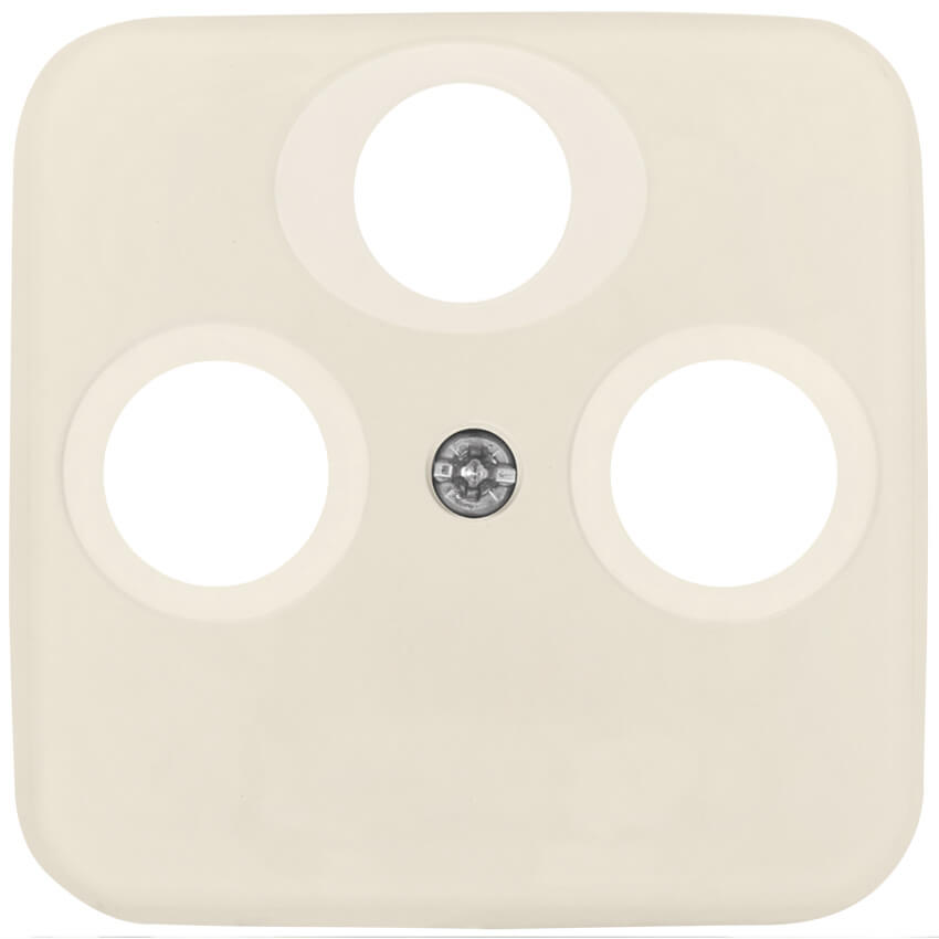 BUSCH-JAEGER® - DURO 2000 SI® - Zentralplatte, für TV/Radio/SAT- Antennensteckdose, cremeweiß