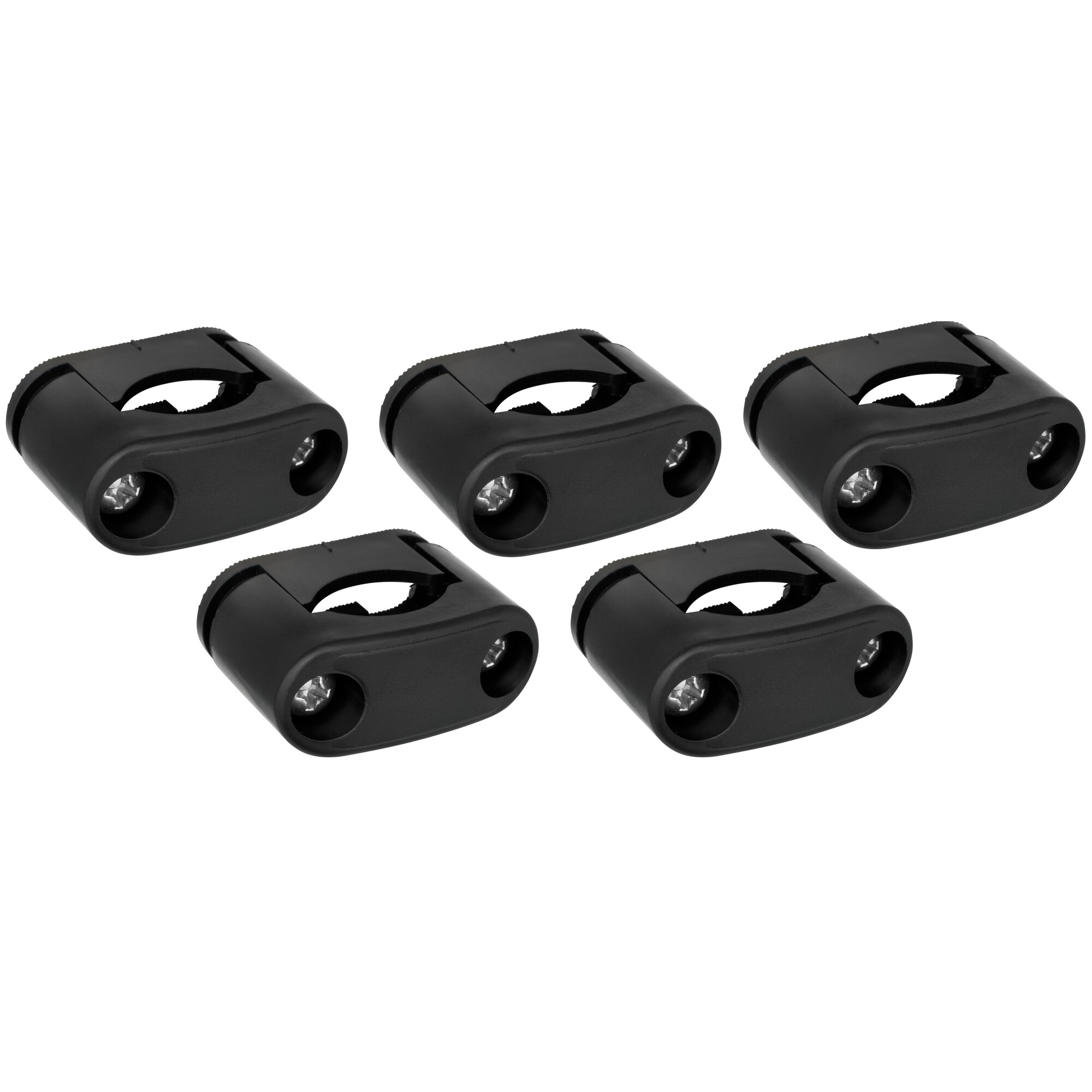 THPG Thomas Hoof - Kabelschellen-Set, 5 Kabelschellen, schwarz, für Kabel-Ø 10-17 mm