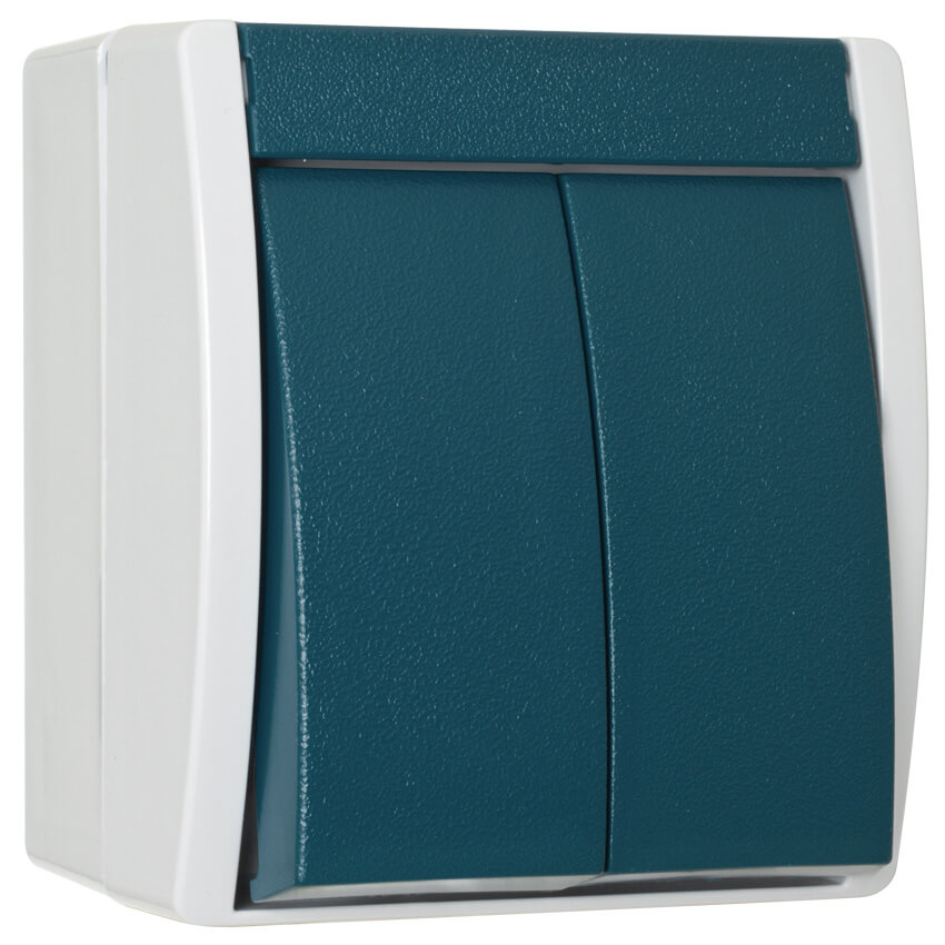 BUSCH-JAEGER - OCEAN, AP/FR - 2601/5 W-53 Serien-Schalter