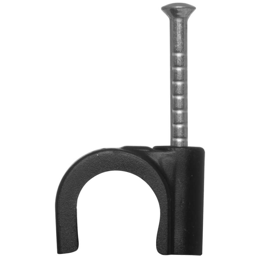 ISO-Nagel-Clip, mit Nagel, tiefschwarz-9 mm