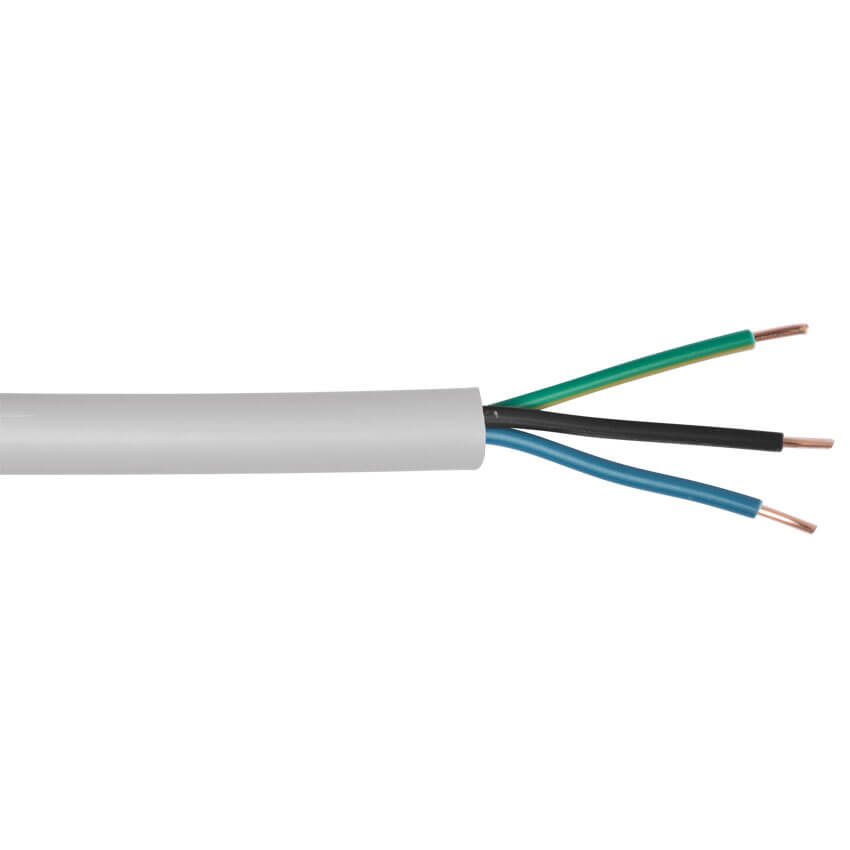 elmat® - 100m - 3 x 1,5² - Mantelleitung, NYM-J, grau
