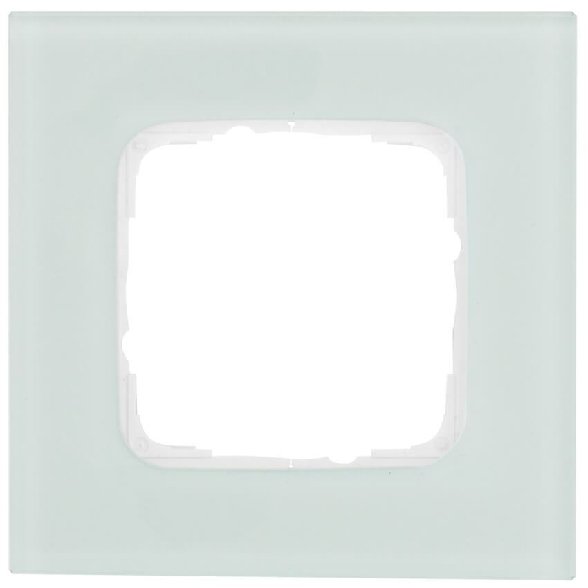 KLEIN - Abdeckrahmen, KLEIN SI®, Glas mint/weiß - 1-fach