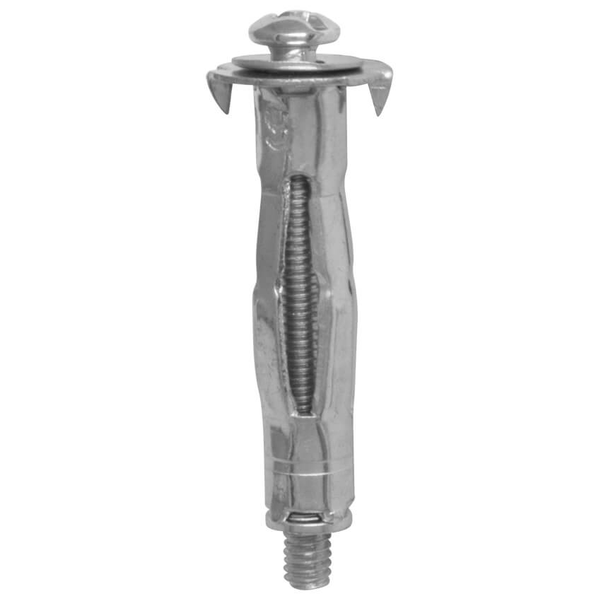 Hohlraum-Dübel, Metall - M4 x 40 mm, Plattenstärke: 3-6mm, Dübel-Ø: 9mm, 100 Stück