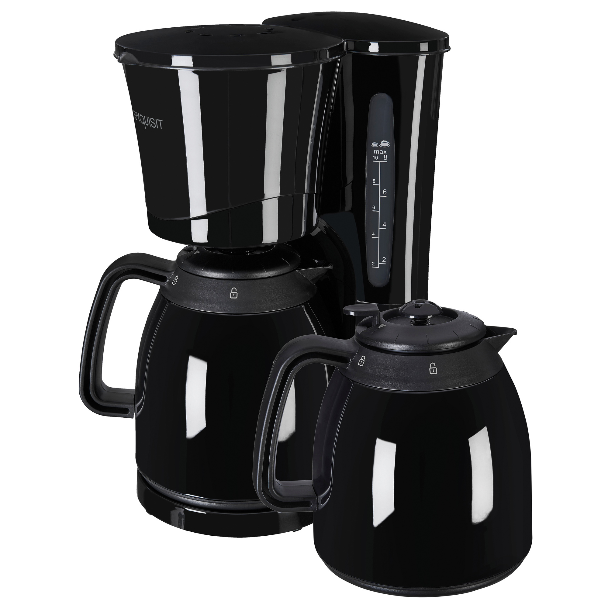 Kaffeemaschine, 870W, mit 2 Thermoskannen