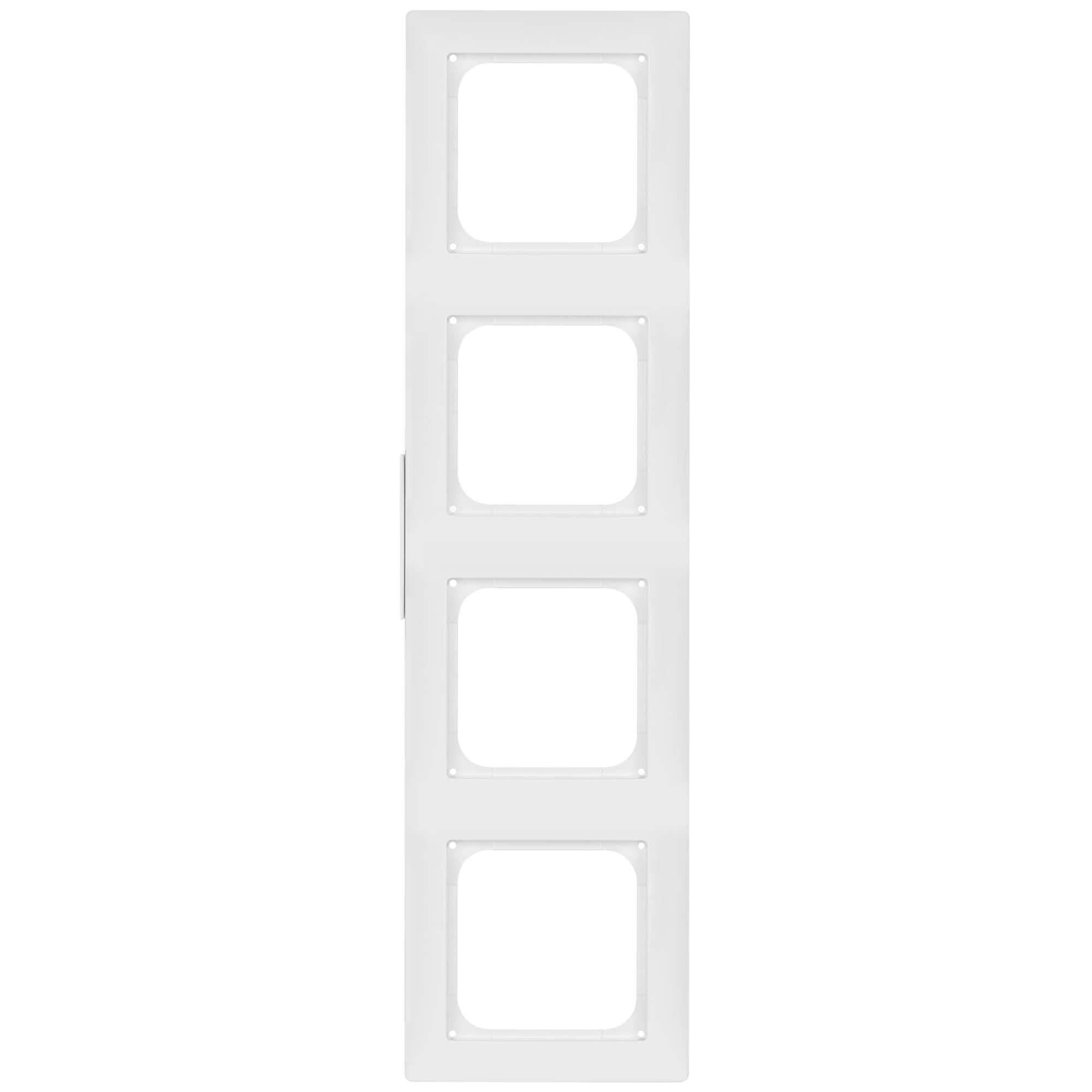 BUSCH-JAEGER - Abdeckrahmen, mit Beschriftungsstreifen 8 mm, K55 BB, reinweiß - K552514/04BB 4-fach