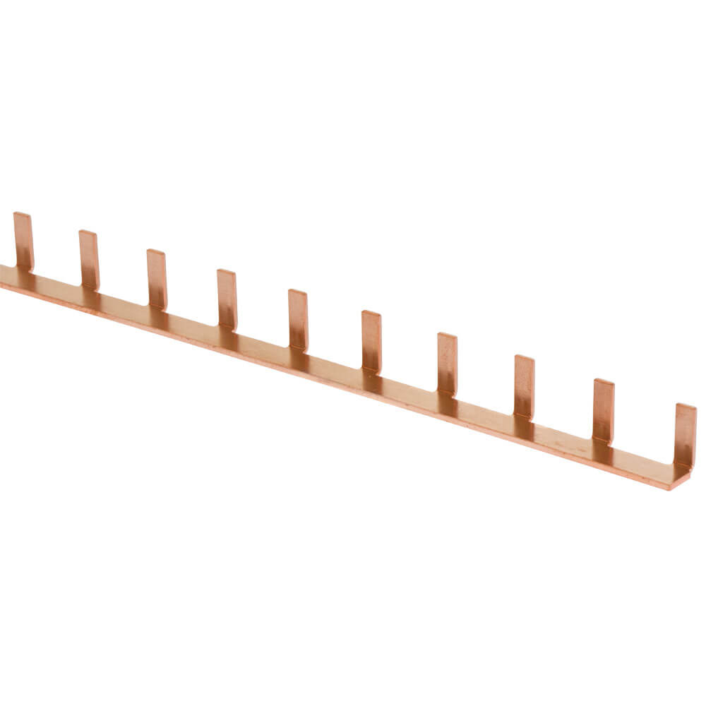 Steg-Phasenschiene, 10 mm², 1-polig, L-Form, für 56 LS-Schalter