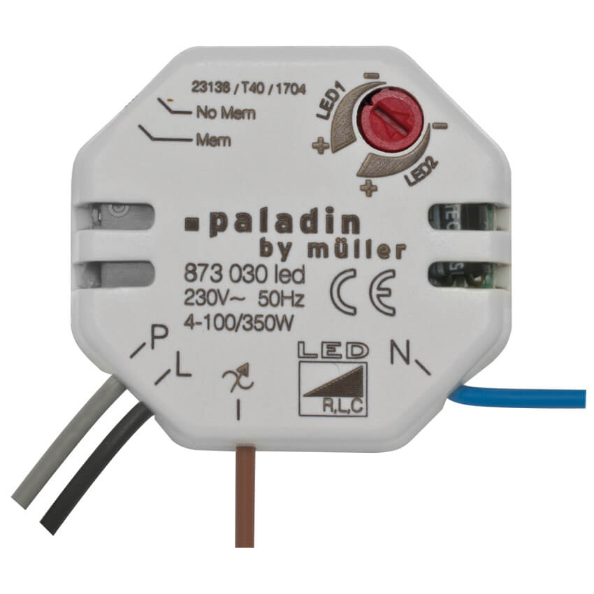 LED- Einbau Tastdimmer 4-100Watt