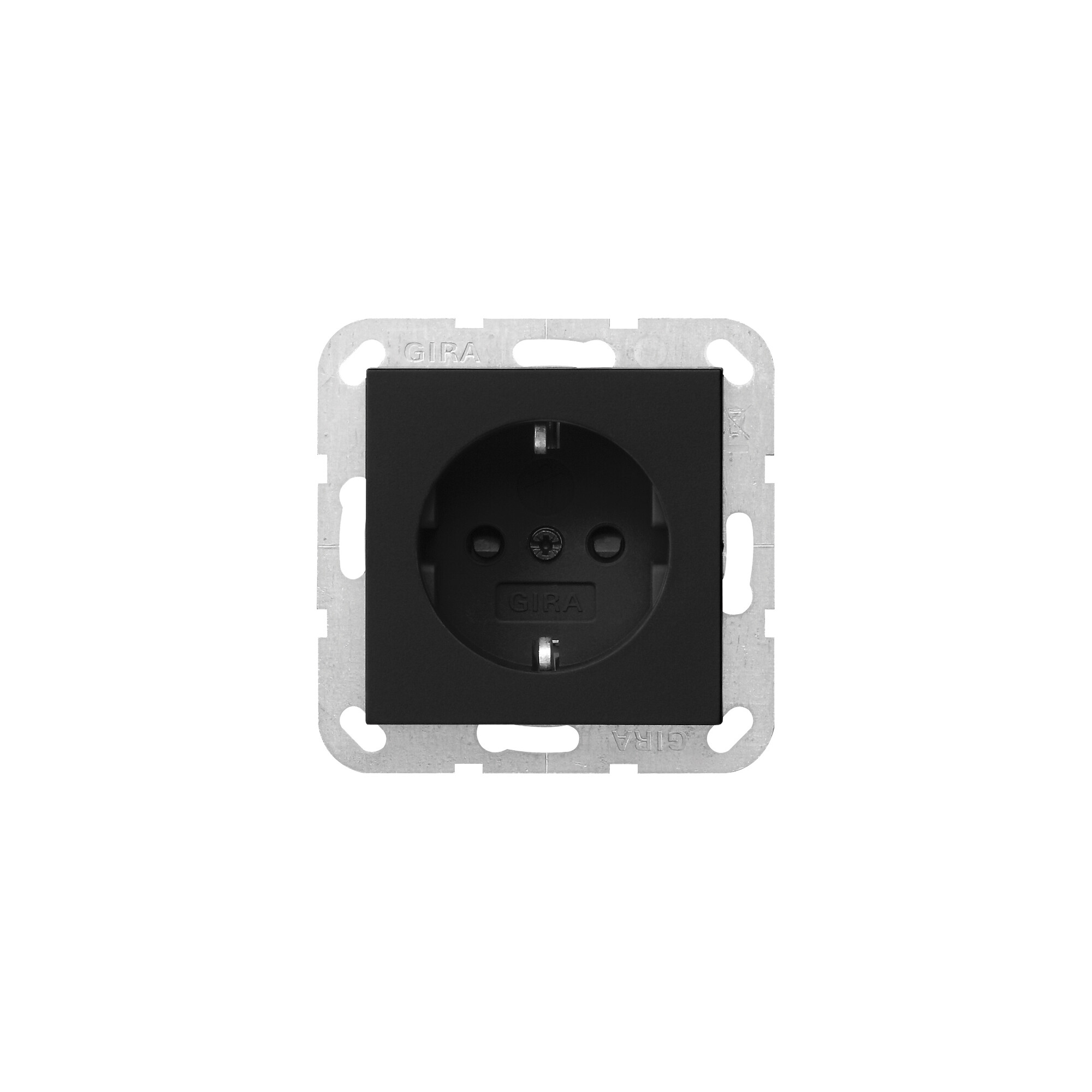 GIRA - Kombi-Steckdose, Standard 55, schwarz matt - erhöhter Berührungsschutz