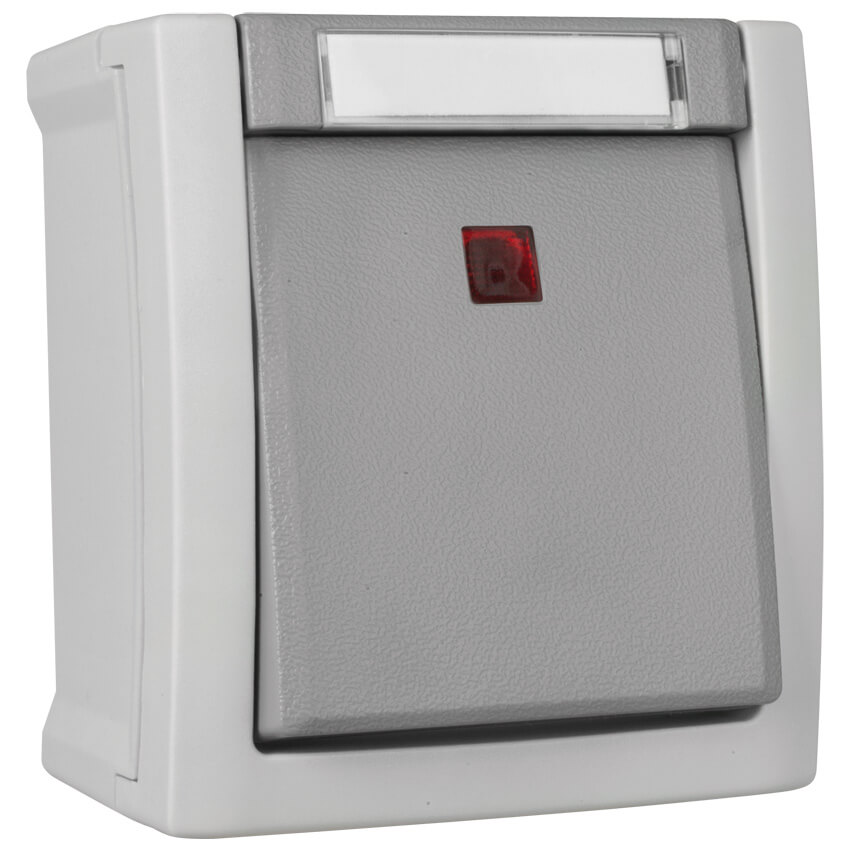 Panasonic® - AP/FR - PACIFIC - grau/dunkelgrau - Kontroll/Aus-Schalter