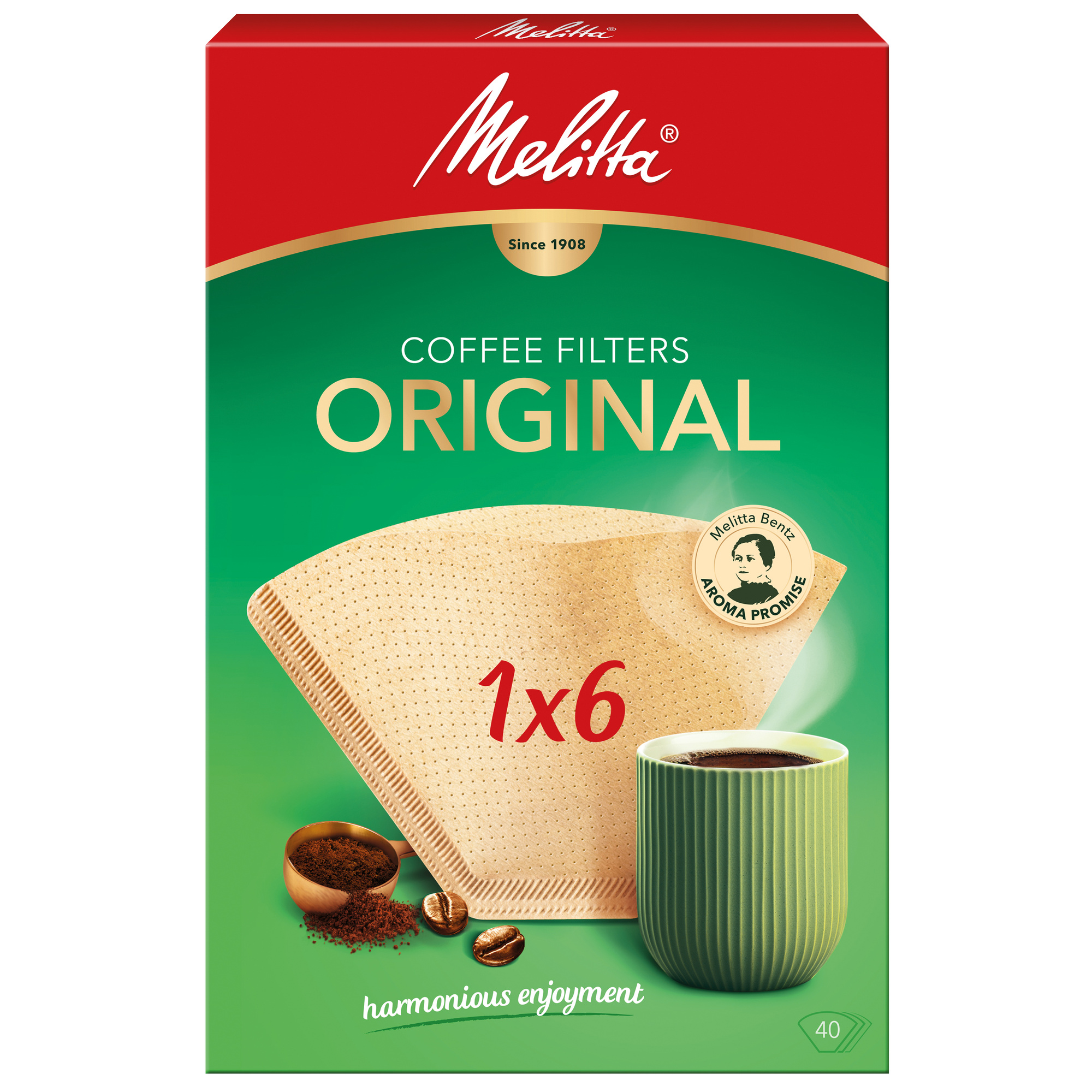 Kaffee-Filtertüten Typ 1 x 6