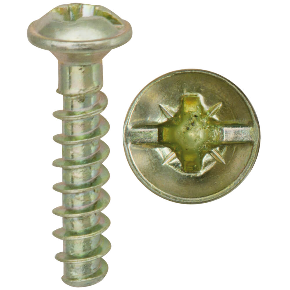 KLEIN - Geräte- und Deckelschraube, mit Schlitz/Kreuz/PZ1-Kopf - 21 mm