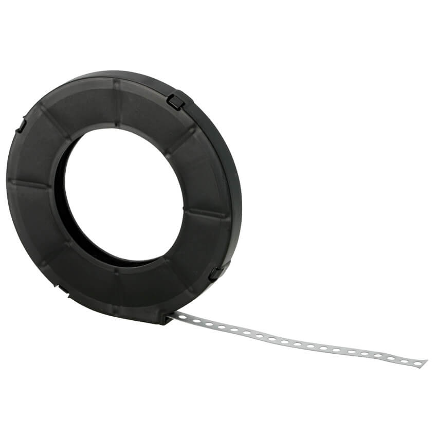Montageband, verzinkt, gelocht, Rolle á 10 m-17 x 0,75 mm
