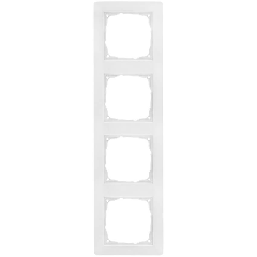 GIRA - Abdeckrahmen, passt zu Gira Standard 55® und Klein 55®, reinweiß - 4-fach