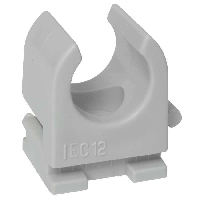 HUP® - Reihen-Klemmschelle, Pg 7, IRO 11, M 12, halogenfrei, M 6 Langloch, grau, 100 St.