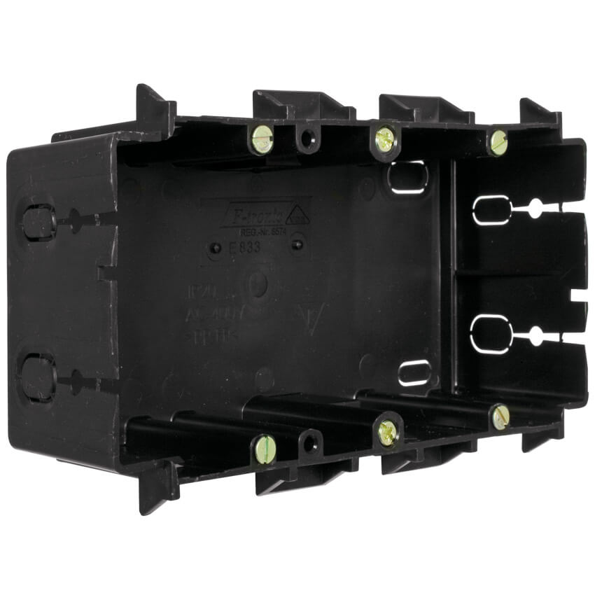 ftronic® - Geräteeinbaudose für Kanäle  von Licatec®-2-fach