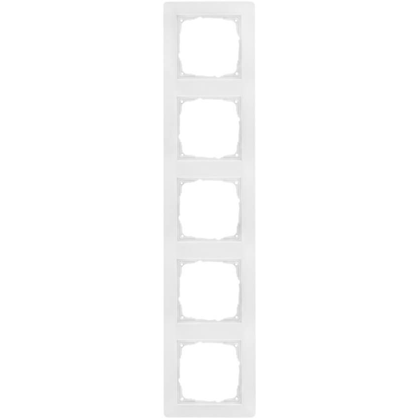 GIRA - Abdeckrahmen, passt zu Gira Standard 55® und Klein 55®, reinweiß - 5-fach
