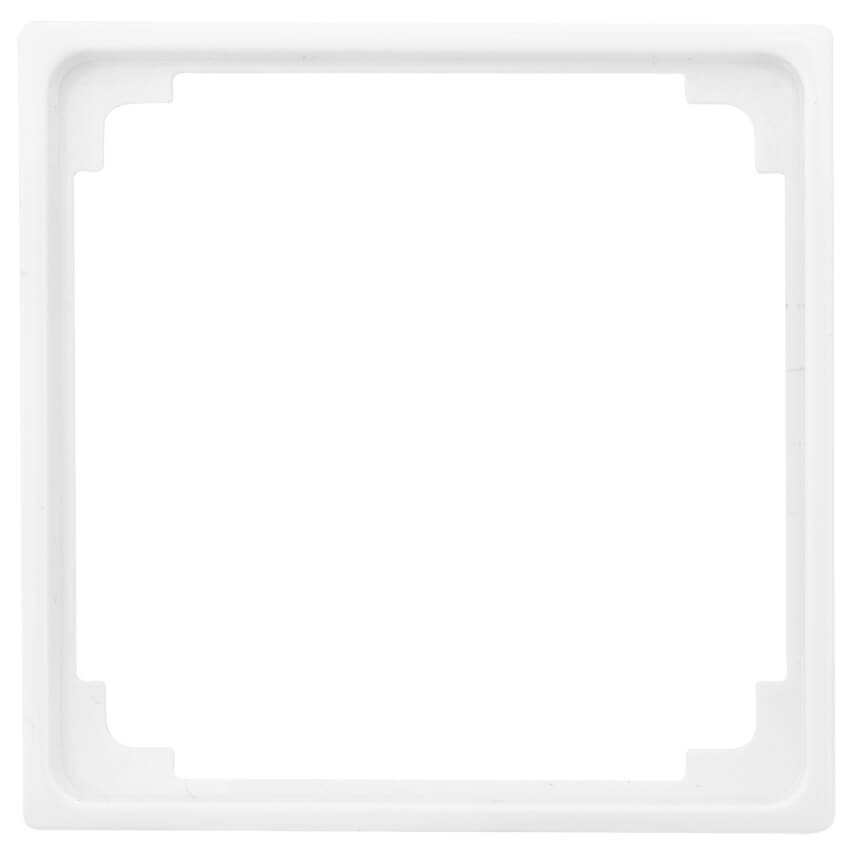 JUNG® - AS - Adapterrahmen, für Fremdgeräte mit Zentralplatte 50 x 50 mm, alpinweiß glänzend