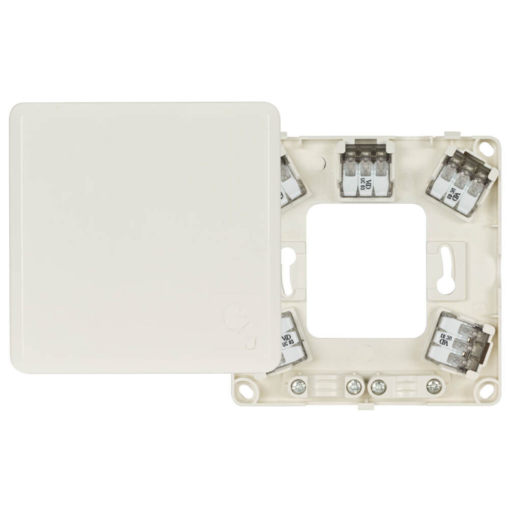 KLEIN® - Auf- oder Unterputz Herdanschlussdose Gerätedose 5 x 4,0mm², H 23, weiß AP/UP