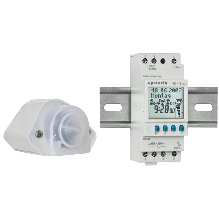 Digitaler Dämmerungsschalter mit separatem Lichtfühler 2000W