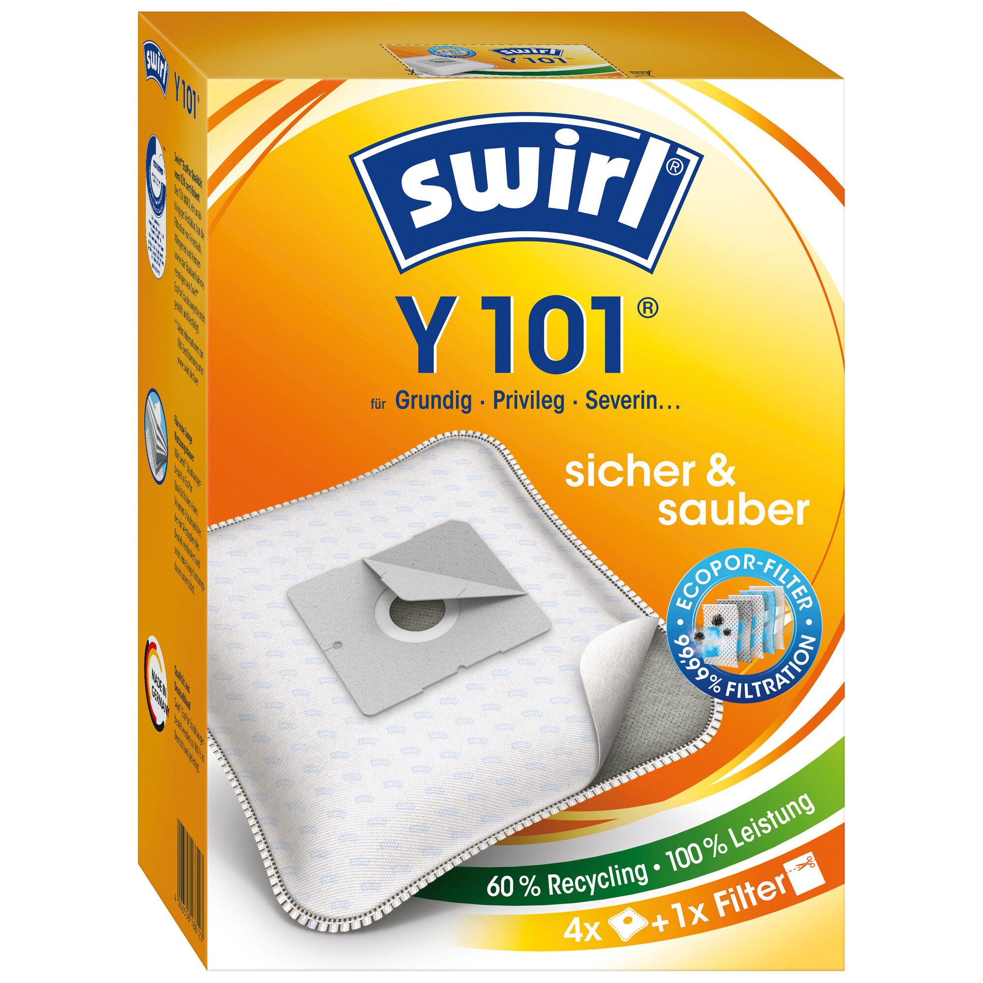 Staubsaugerbeutel für diverse Y101