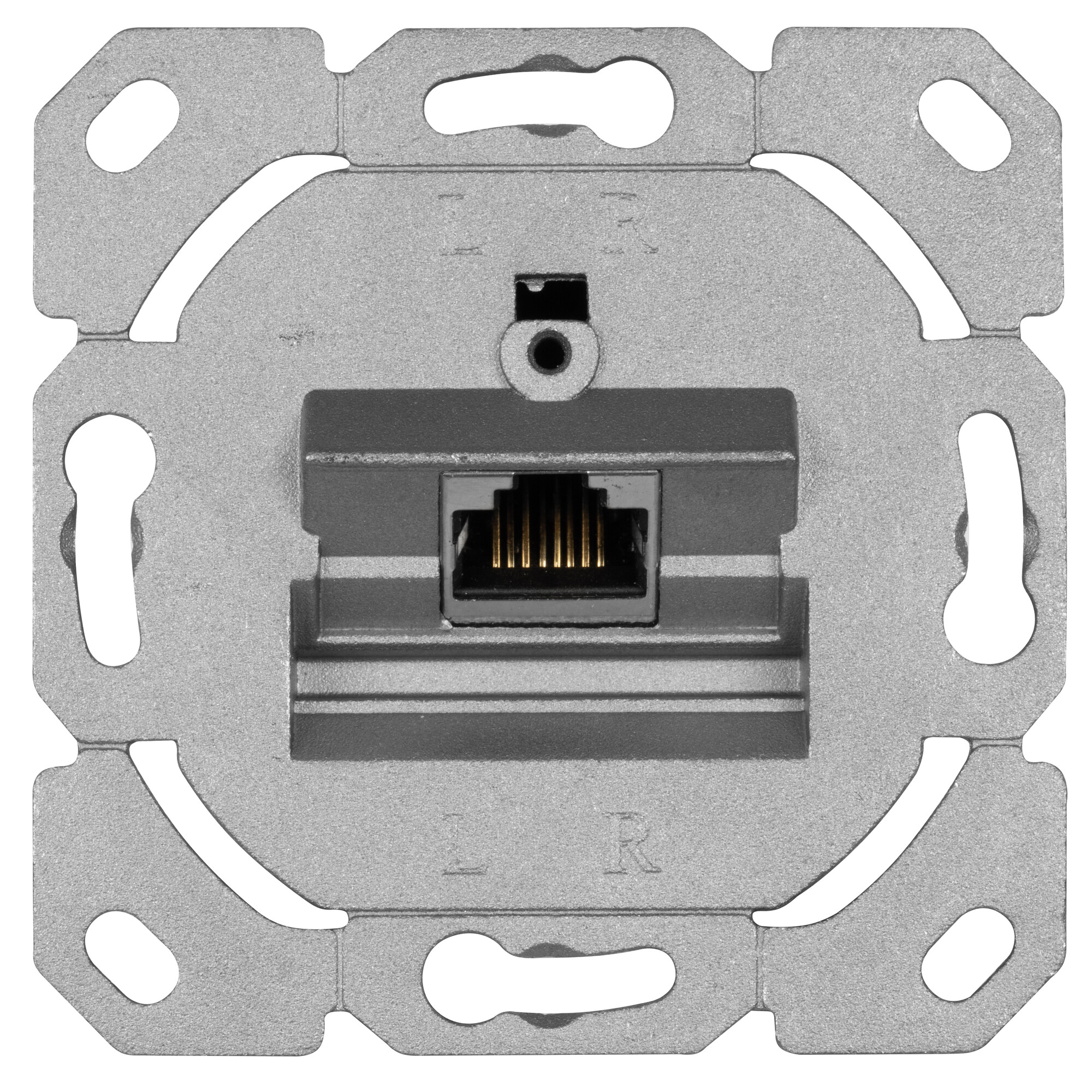 BUSCH-JAEGER - Anschlussdose bis 500 MHz, UP-UAE-CAT 6A, für Datenübertragung, mit LSA-Plus-Klemmen