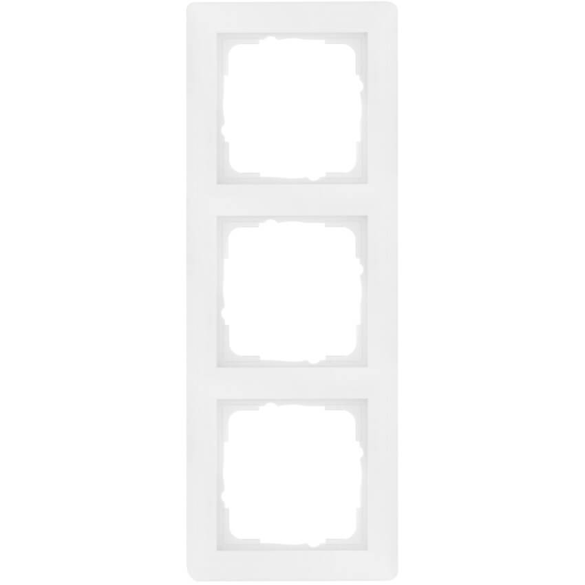 GIRA® - 3-fach Abdeckrahmen, SYSTEM 55, reinweiß glänzend-021303
