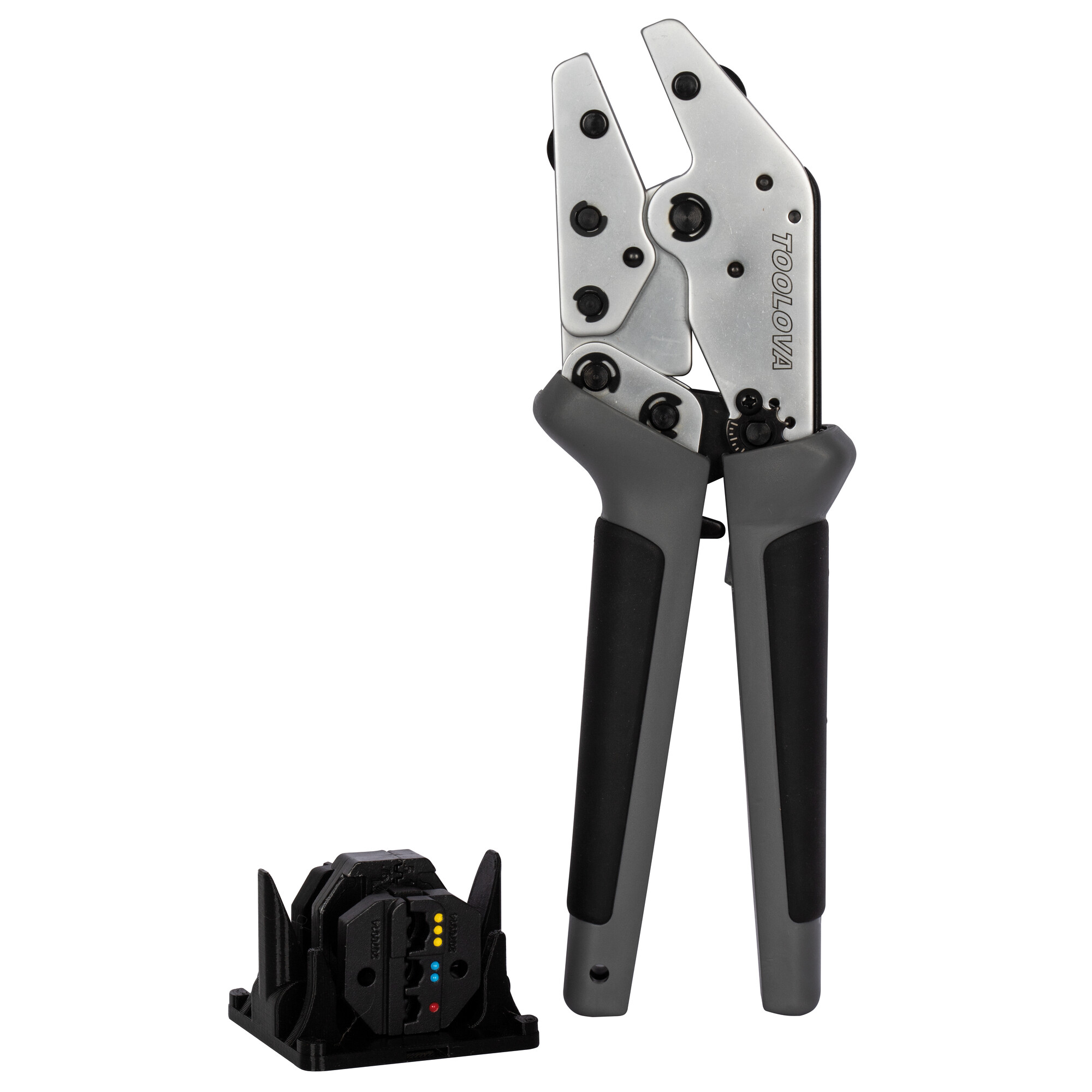 PROFI-Crimpzange, 3 Einsätze, Aderendhülsen 0,5-16 mm²