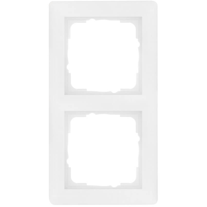 GIRA® - 2-fach Abdeckrahmen, SYSTEM 55, reinweiß glänzend-021203