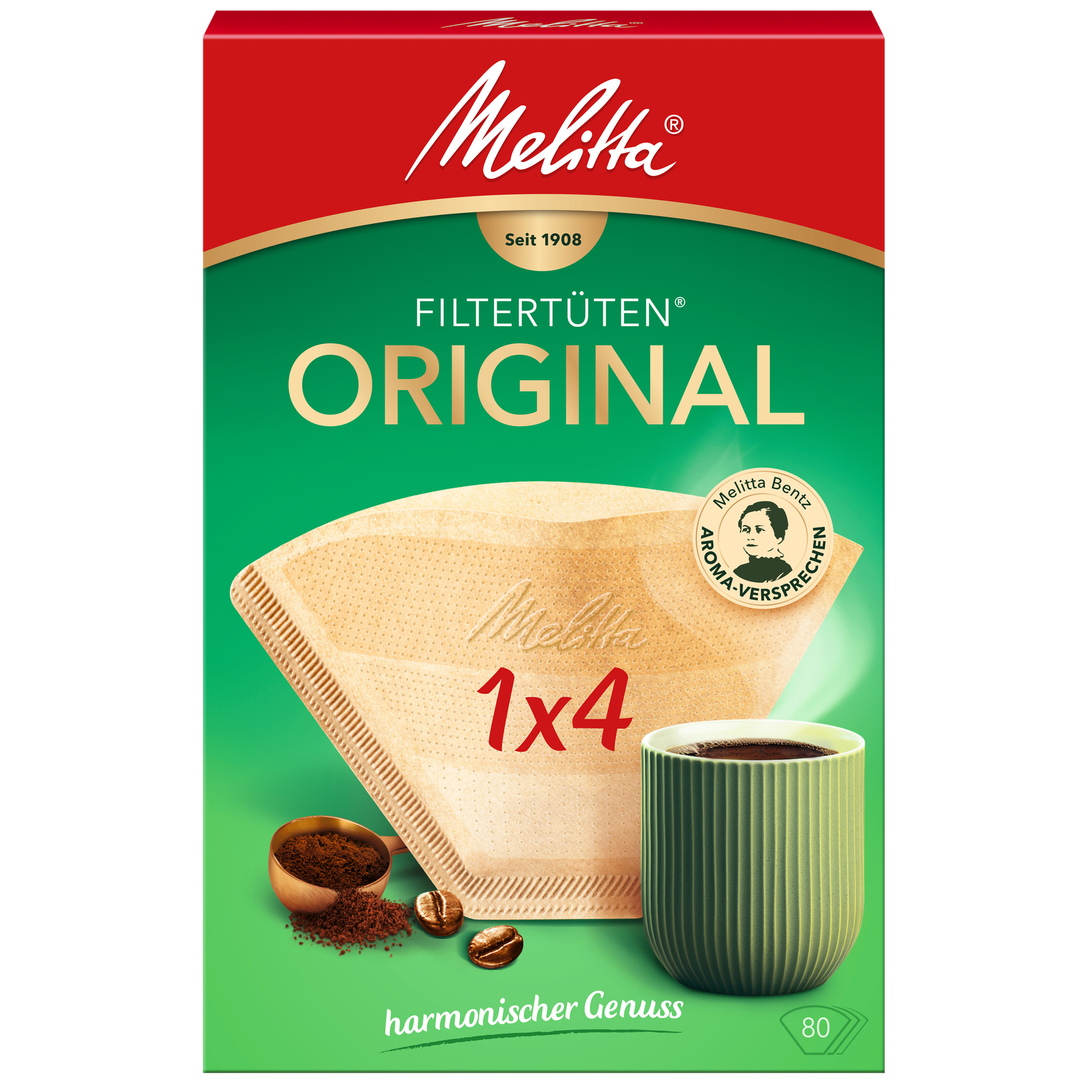 Kaffee-Filtertüten Typ 1 x 4