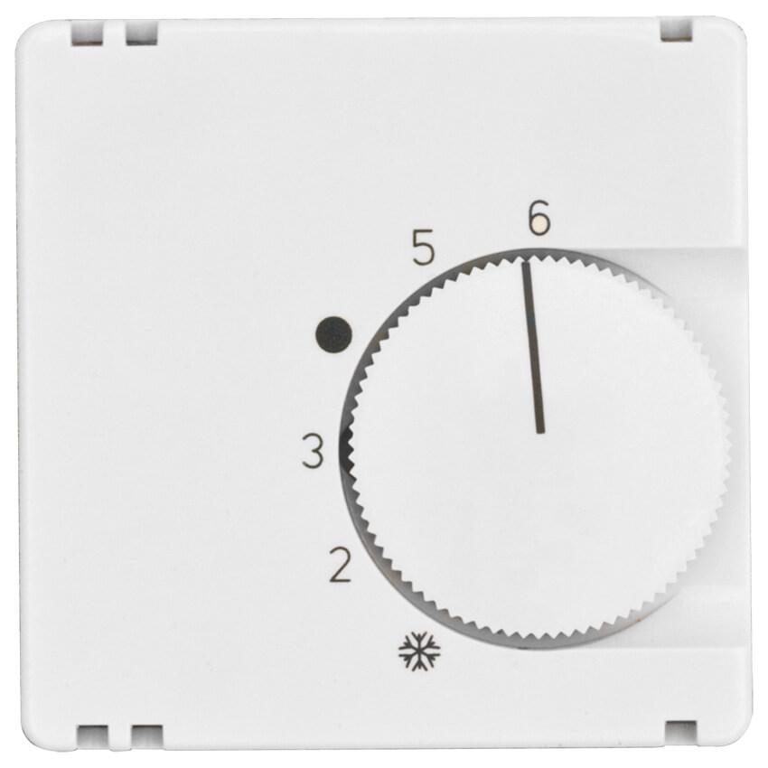 KLEIN - Zentralplatte, für Raumthermostat-Einsatz, Zentralplatte 50 x 50 mm, KLEIN® K50, reinweiß