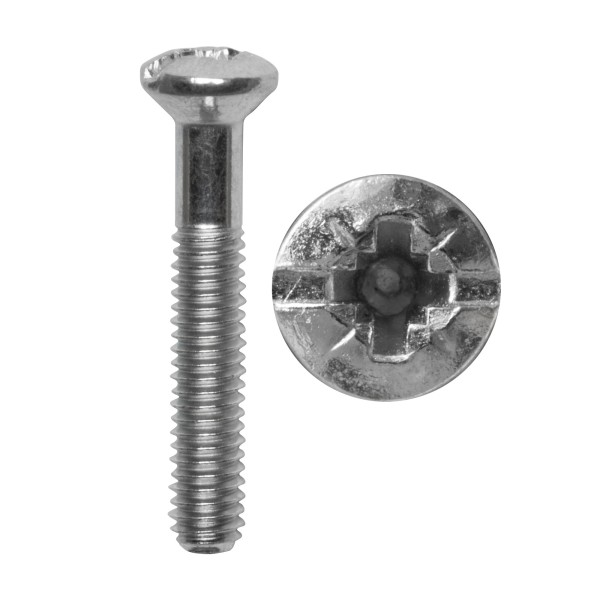KLEIN - Geräte-Ersatzschraube, mit Schlitz/Kreuz/PZ1-Kopf - für Jung-Steckdosen M2,5 x 16