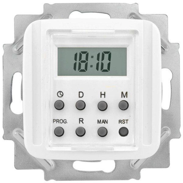 KLEIN - Kombi-LCD-Zeitschaltuhr, elektronisch, 230V/1250-2500W/600VA, KLEIN SI®, reinweiß