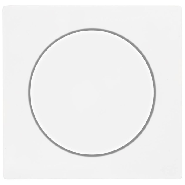 Abdeckung, für Drehdimmer, System M, polarweiß glänzend