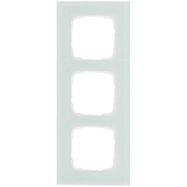 KLEIN - Abdeckrahmen, KLEIN SI®, Glas mint/weiß - 3-fach