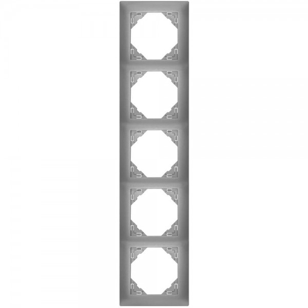 EFAPEL® - 5-fach Abdeckrahmen, LOGUS 90, anthrazit-grau
