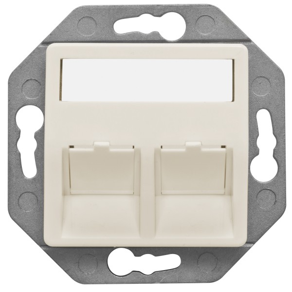KLEIN - Modularadapter zur Aufnahme von CAT-Modulen in Kanal- und Schalterdosen - weiß