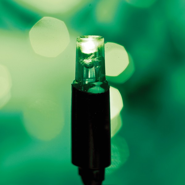 LED-Minilichterkette, L 5m, Verlängerungs-Kette, 50 grüne LEDs