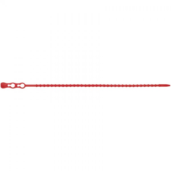 Kabelbinder, lösbar, rot, Nylon, selbstverlöschend, Norm UL94 V2, L 240 mm, B 3,8 mm, 100 St.