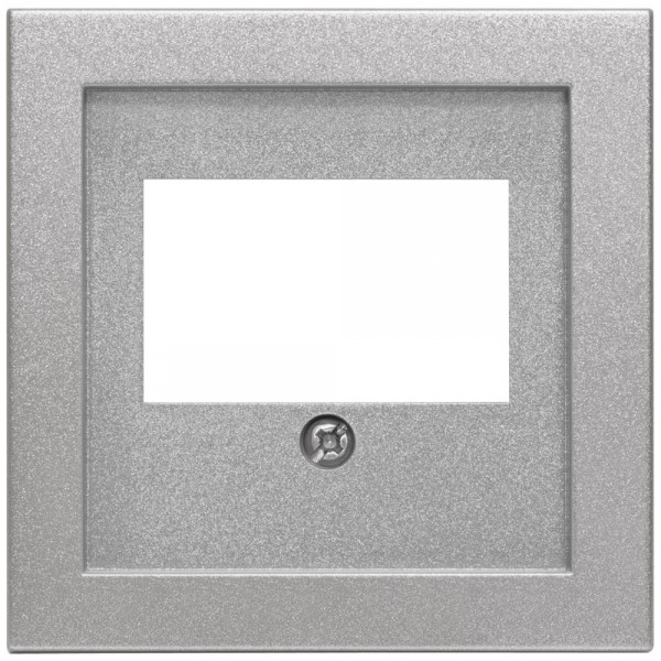 EFAPEL® - Zentralplatte, für 1-3-fach-TAE-Steckdose, LOGUS 90, alu-silber